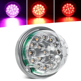Partsam Dual Revolution Red Led Watermelon Light for Semi Truck