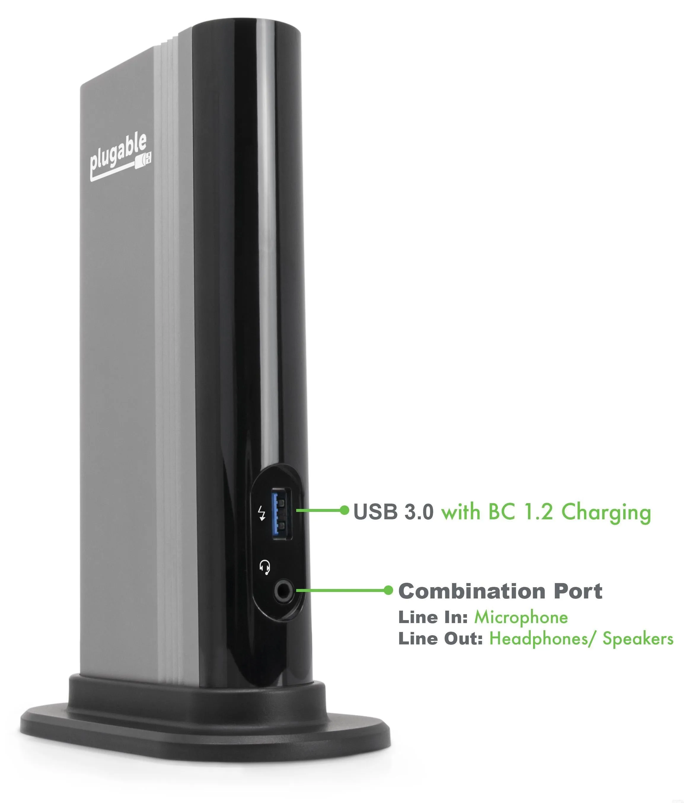 Plugable Thunderbolt™ 3 Dock with 60W Host Charging