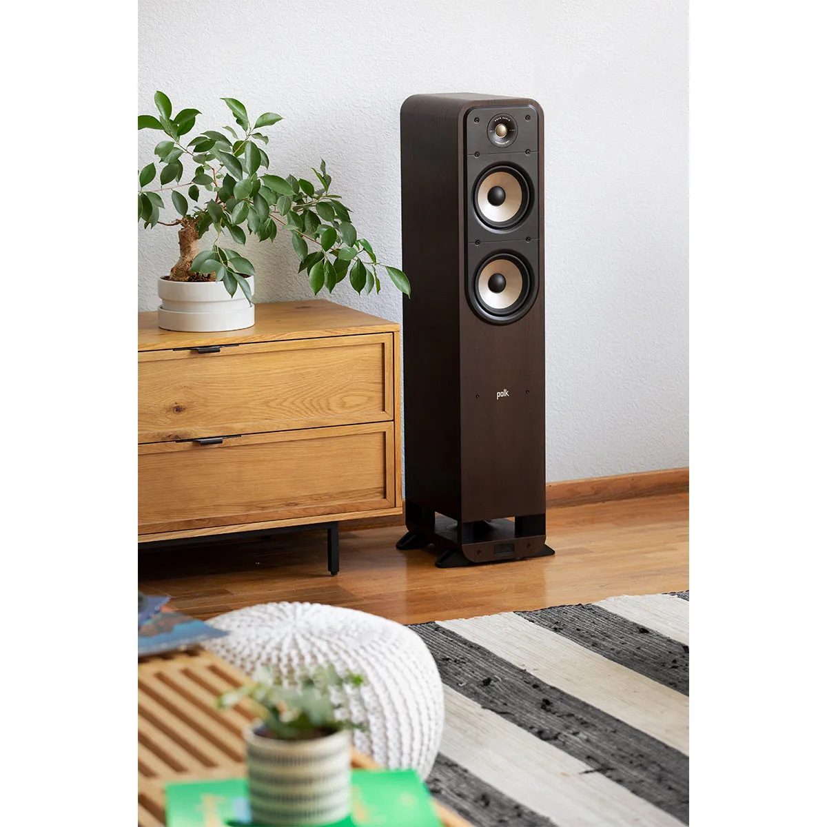 Polk Audio Signature Elite ES50 Hi-Fi Home Theater Floorstanding Speakers - Each (Walnut)