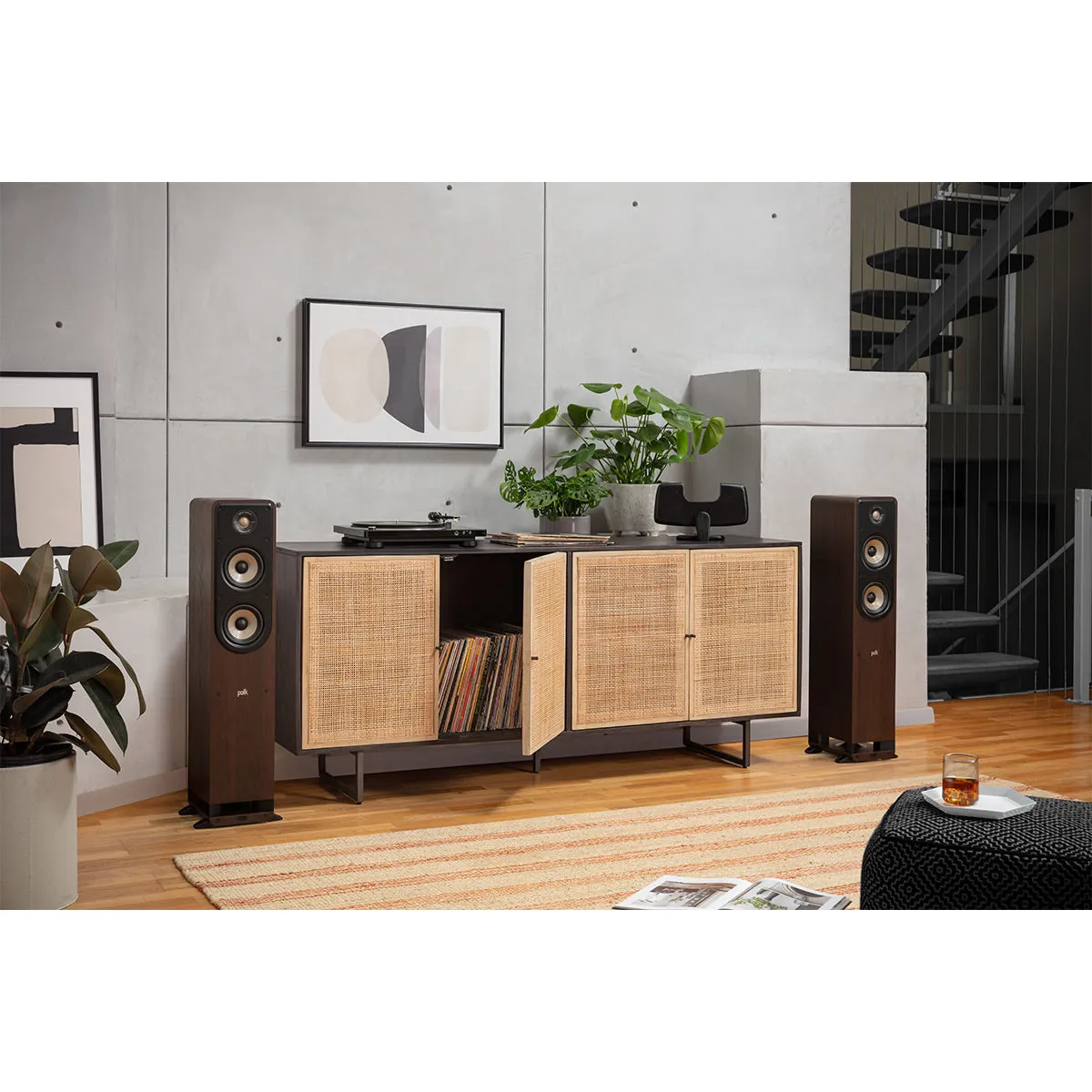 Polk Audio Signature Elite ES50 Hi-Fi Home Theater Floorstanding Speakers - Each (Walnut)
