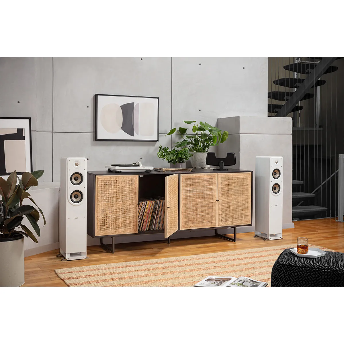 Polk Audio Signature Elite ES50 Hi-Fi Home Theater Floorstanding Speakers - Each (White)