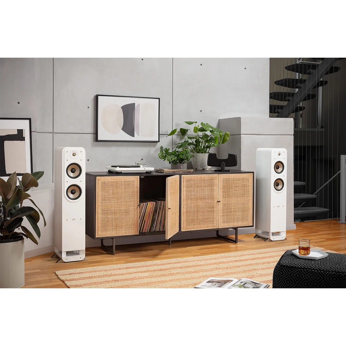 Polk Audio Signature Elite ES55 Hi-Fi Home Theater Floorstanding Speaker - Each (White)
