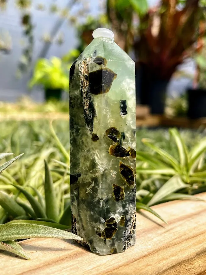 Prehnite Crystal Point