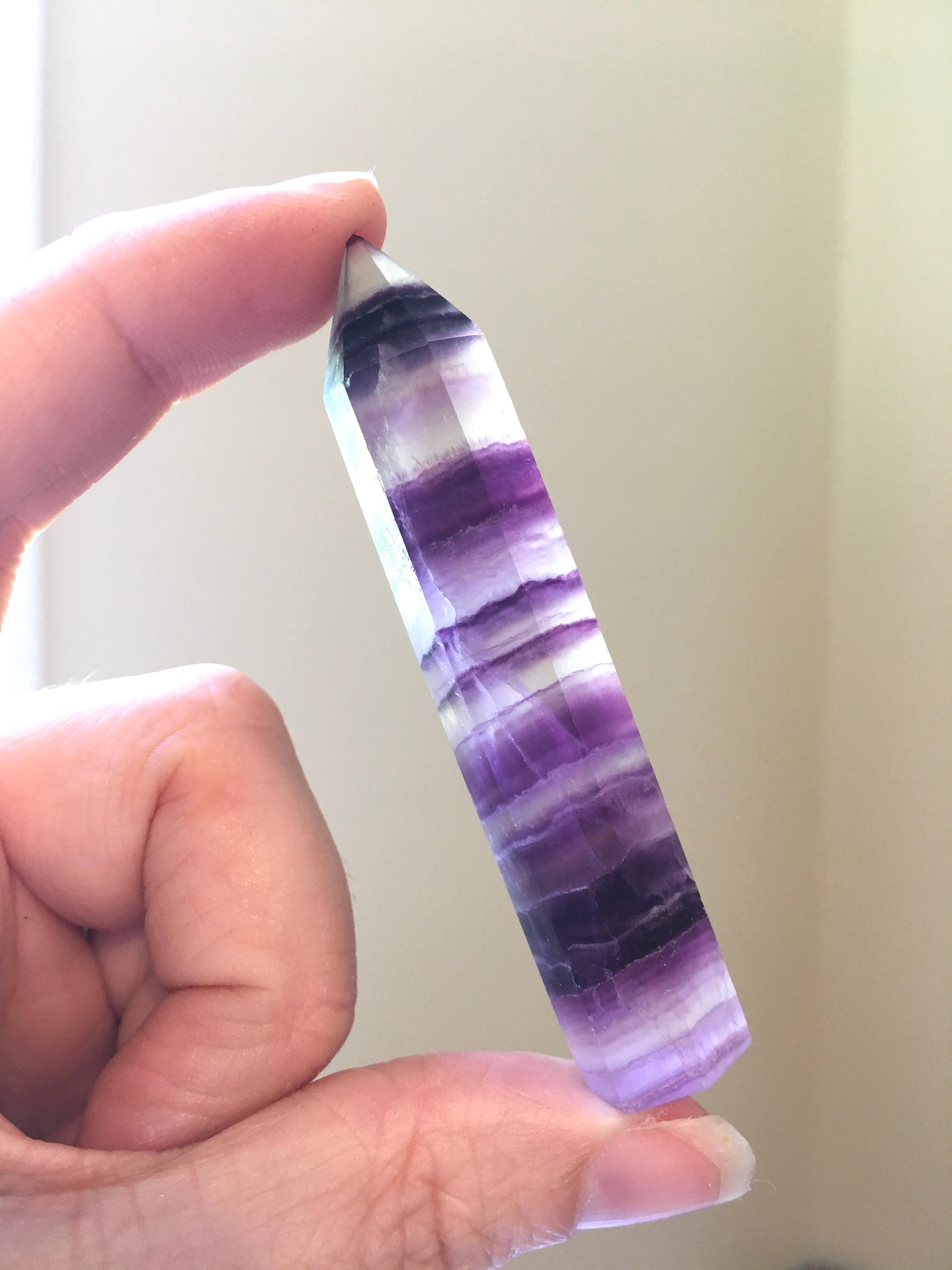 Raw Fluorite Mini Tower - Purple Towers