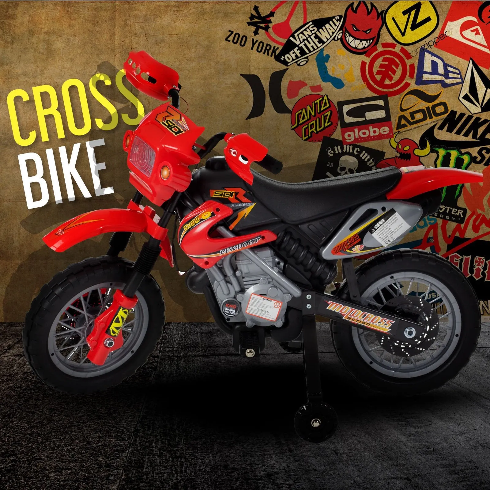 RiiRoo MXross MotorCross Ride on Motorbike 6V
