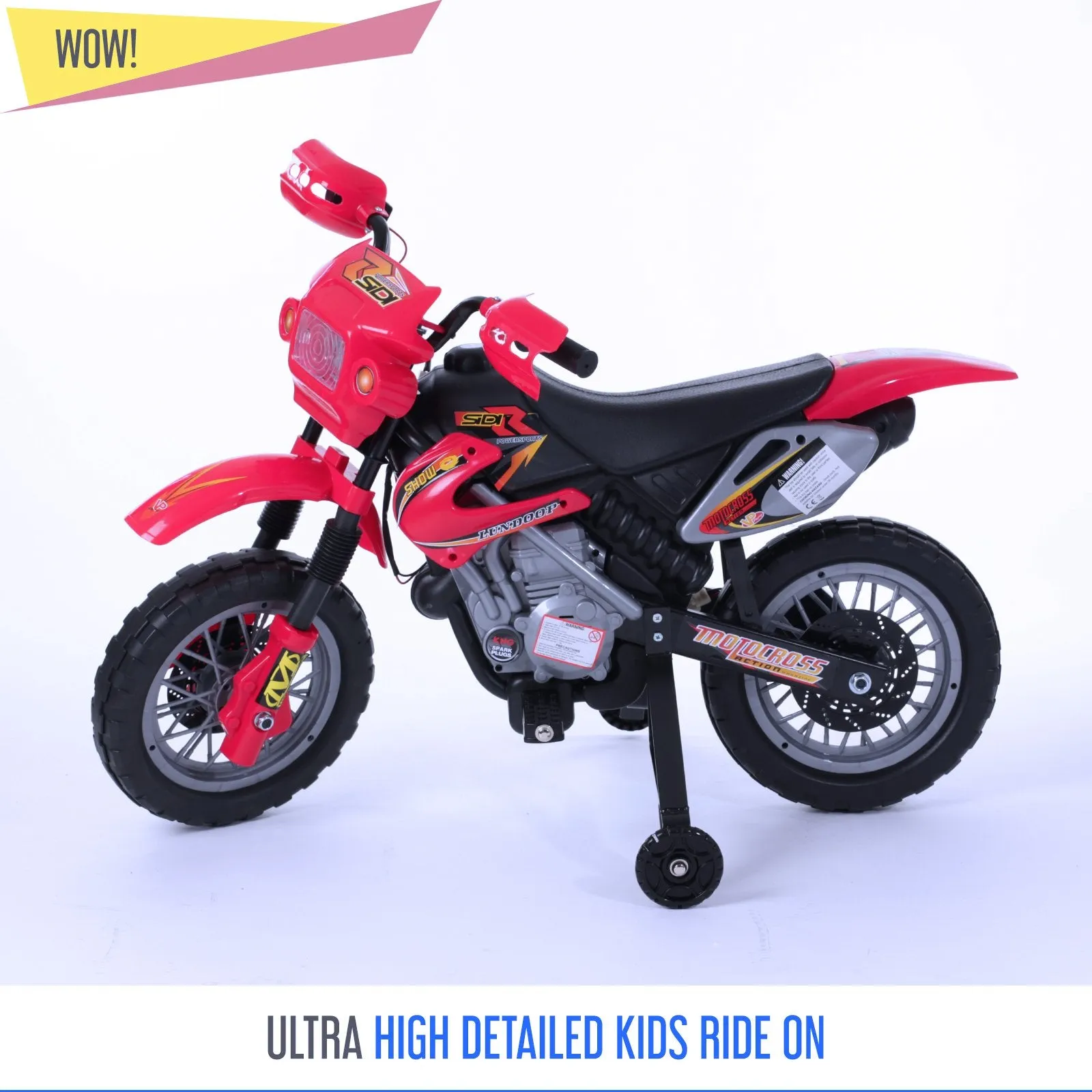 RiiRoo MXross MotorCross Ride on Motorbike 6V