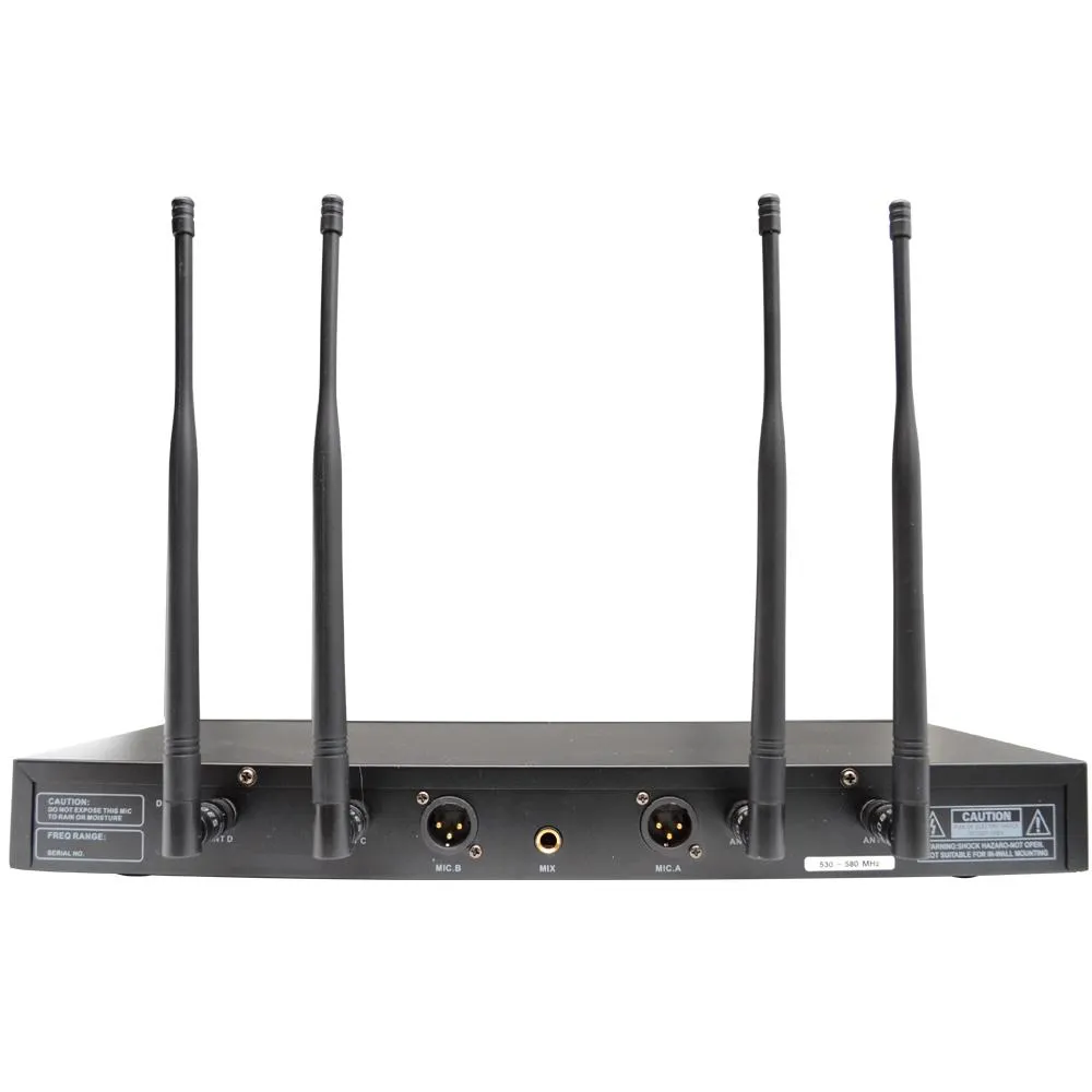 SA-U2LV3-2 - 2 Channel UHF Wireless Microphone System with 2 Headset Microphones