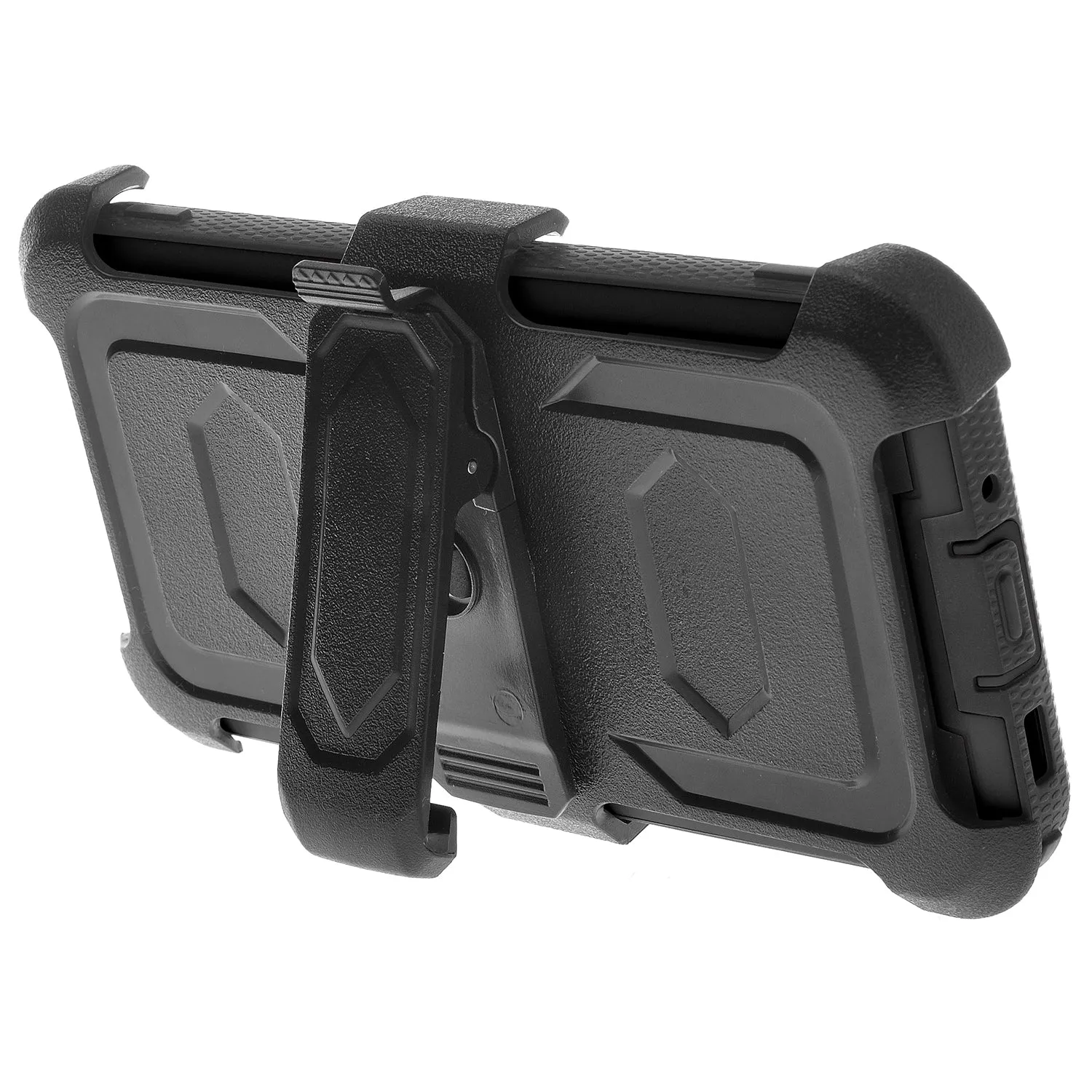Samsung Galaxy A11 Case, Galaxy A11 Case,  Triple Protection 3-1 w/ Built in Screen Protector Heavy Duty Holster Shell Combo Case - Black