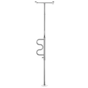 Security Pole With Curved Grab Bar