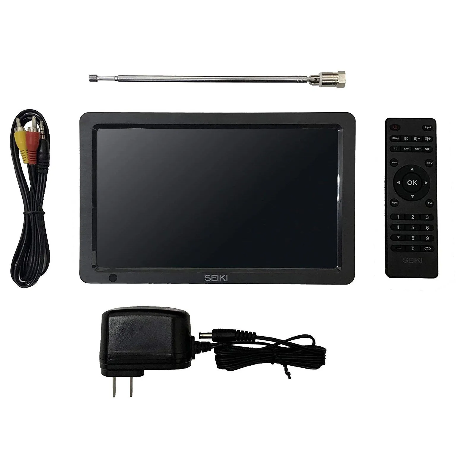 Seiki SC-9SS840N 9" Portable Widescreen LCD TV with Detachable Antennas