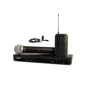 Shure BLX1288E/CVL-T11 Wireless Combo System with PG58 Handheld and CVL Lavalier