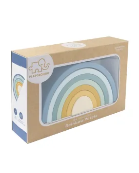 Silicone Rainbow Puzzle Steel Blue