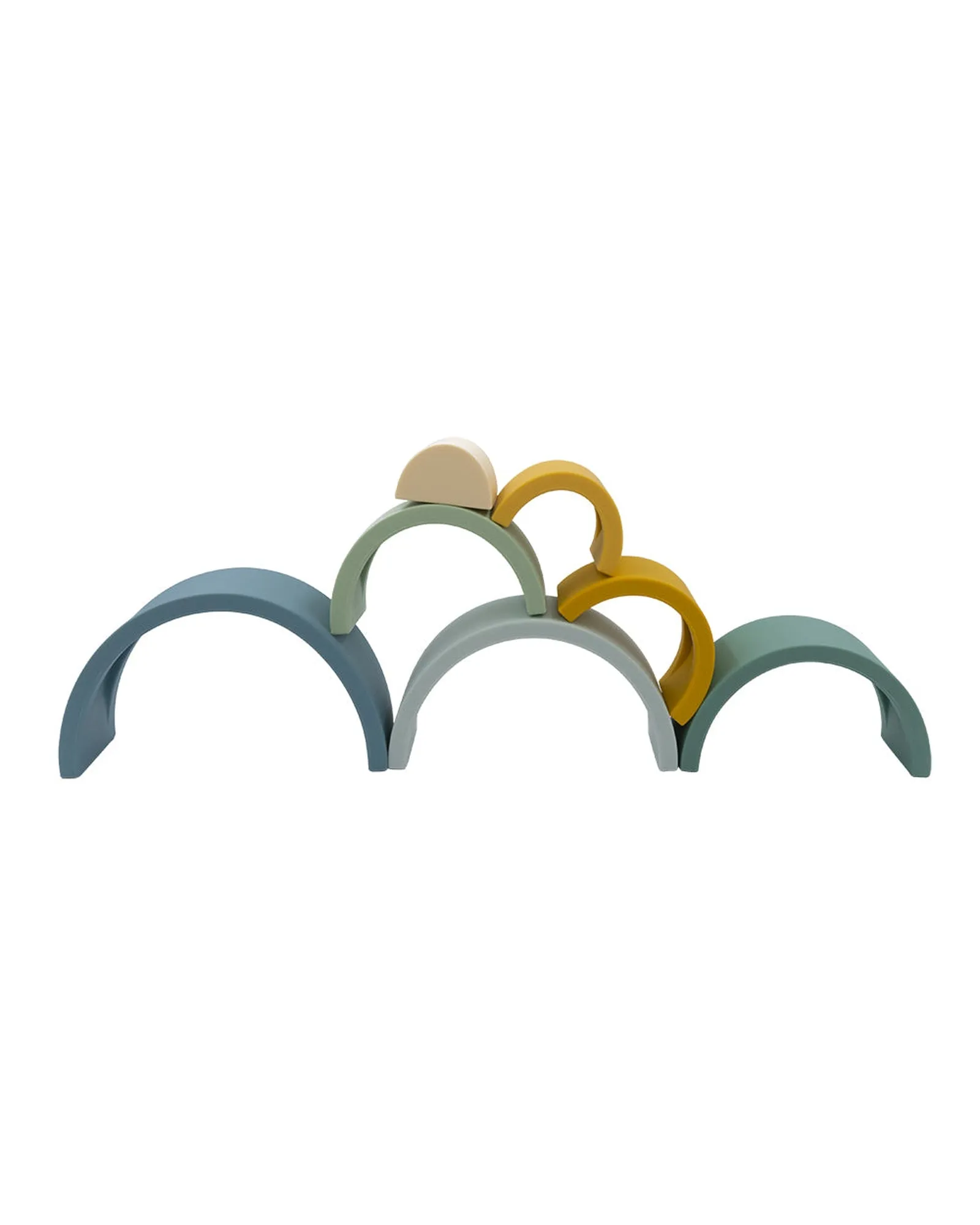 Silicone Rainbow Puzzle Steel Blue