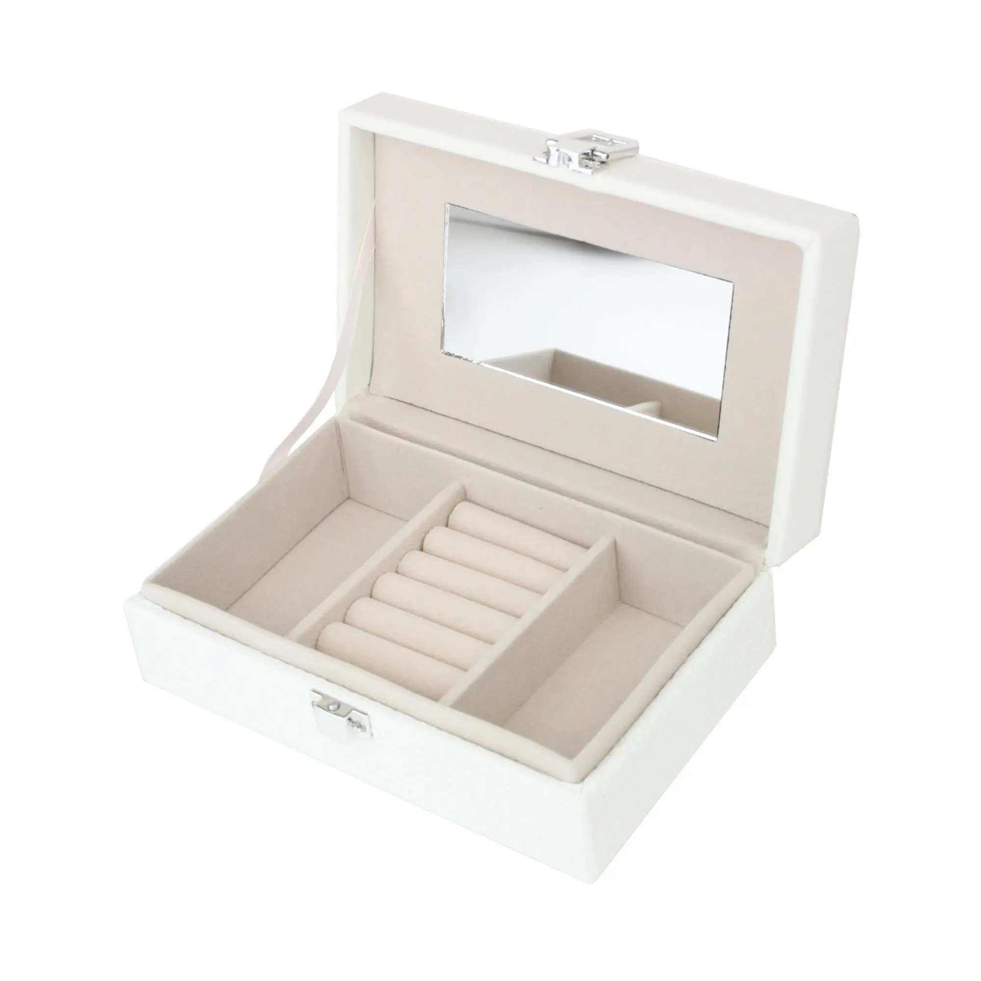 Textured Finish PU Leather Jewellery Organiser
