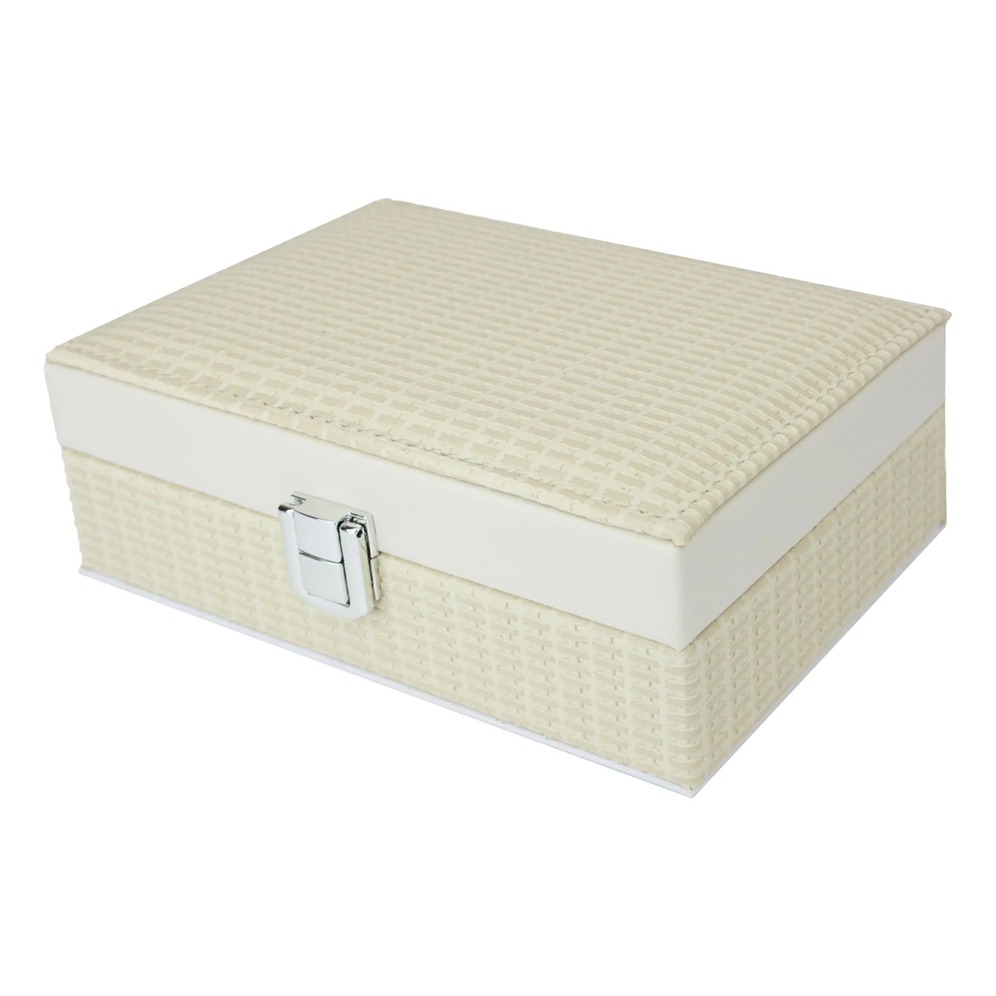 Textured Finish PU Leather Jewellery Organiser