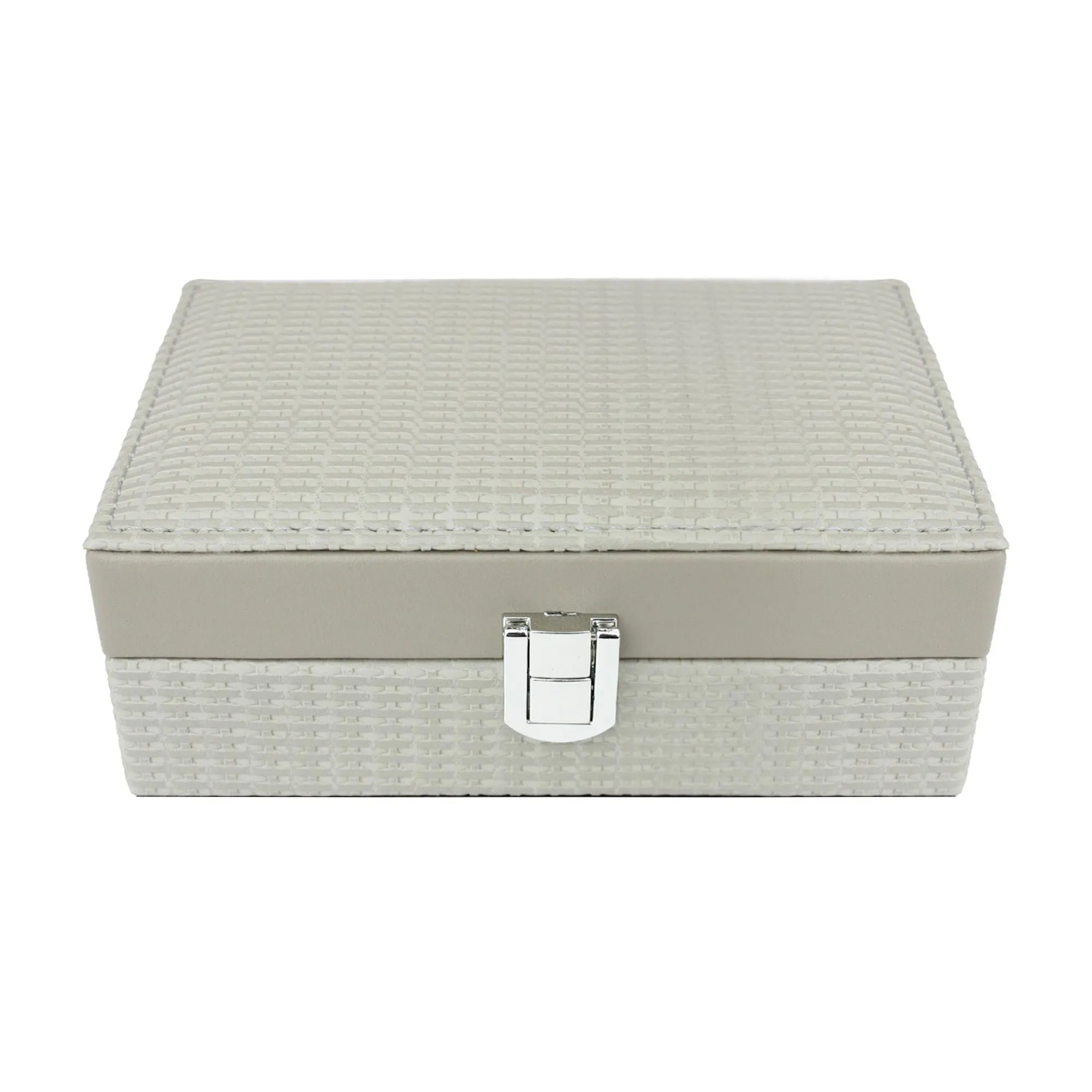Textured Finish PU Leather Jewellery Organiser