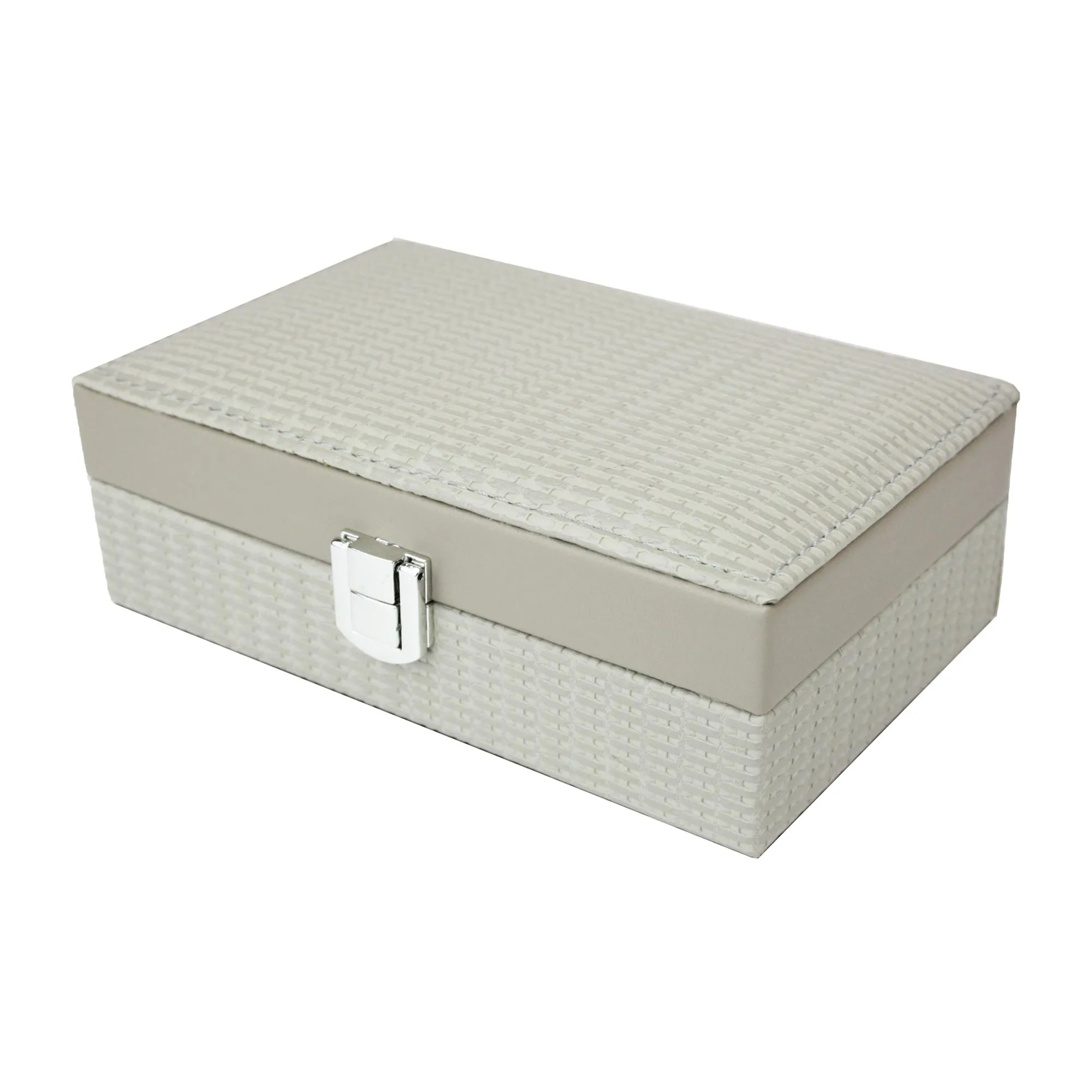 Textured Finish PU Leather Jewellery Organiser