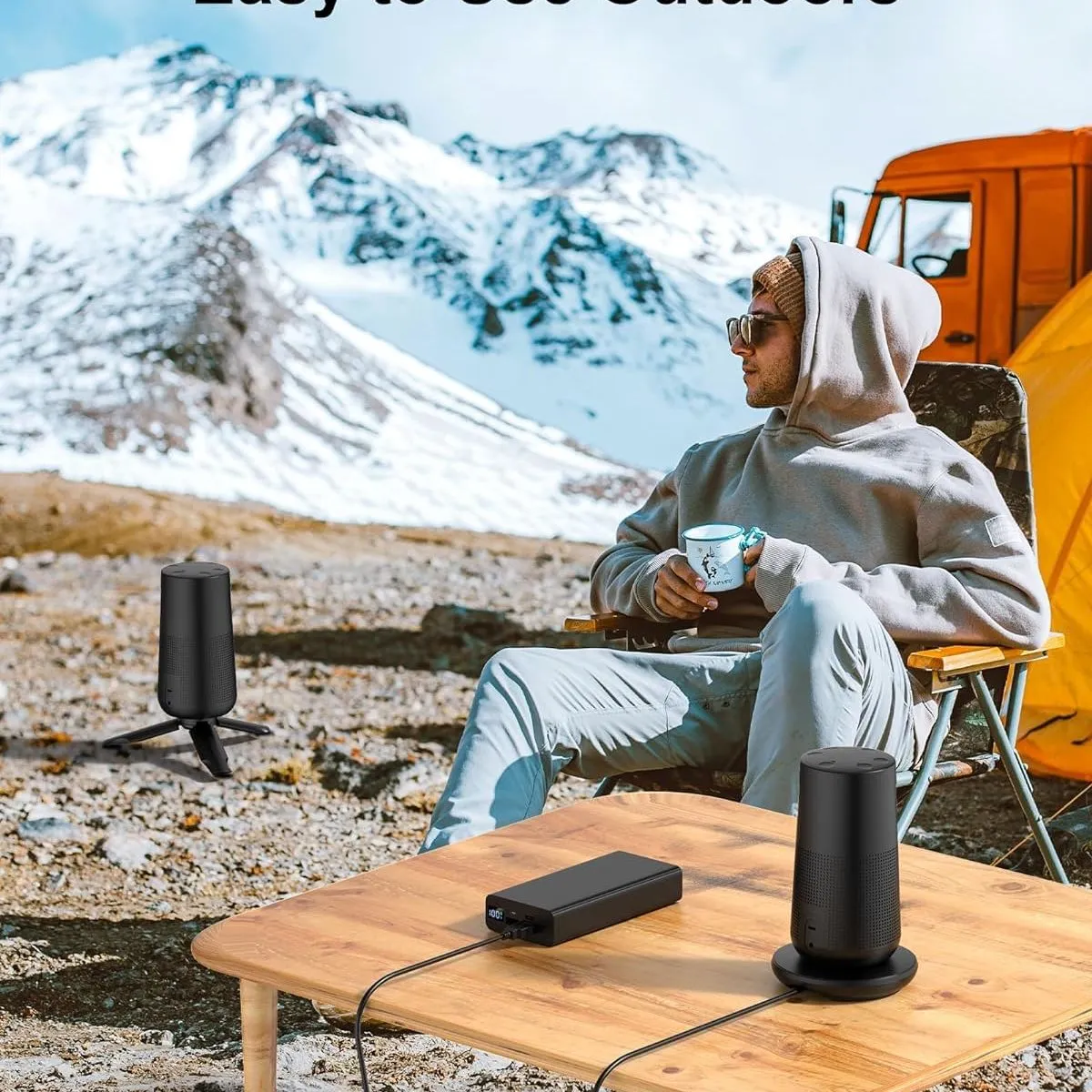 THRE Charging Cradle for Bose Soundlink Revolve/Revolve /Revolve 2, Charger Cradle Dock with USB Cable for Bose Revolve Portable Speaker
