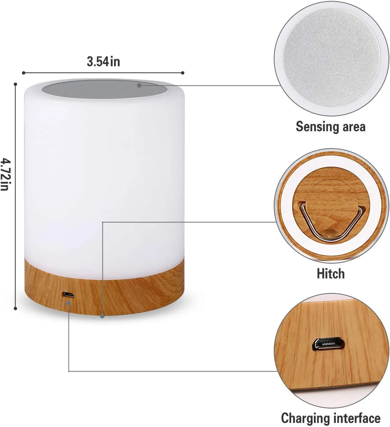 Touch Control Led Night Light F49-8-1072