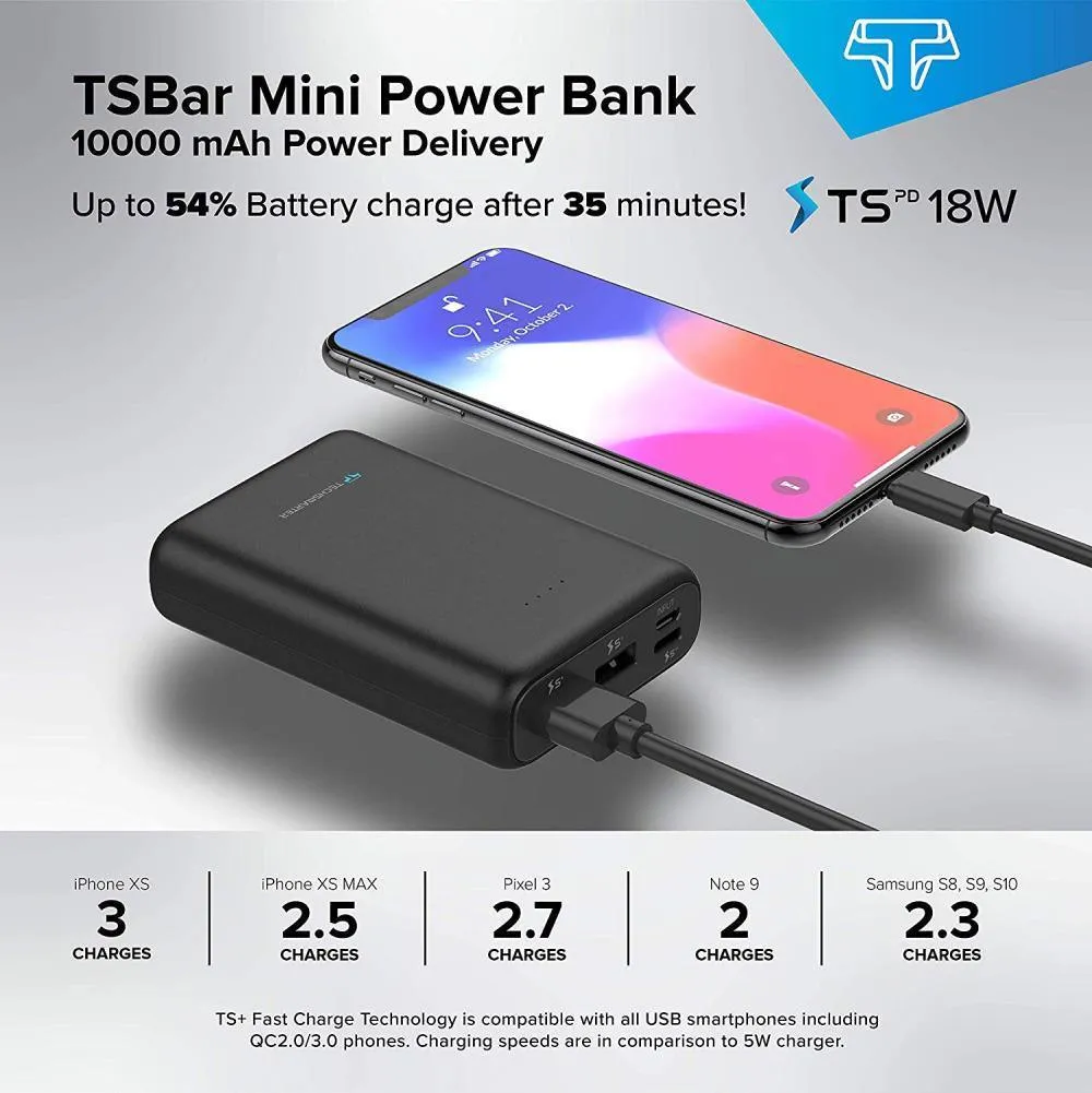 TSBar 10000mAh 18W PD Mini