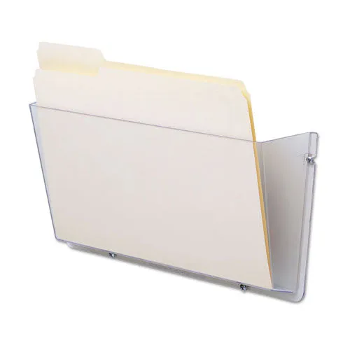 Unbreakable Docupocket Wall File, Letter Size, 14.5" X 3" X 6.5", Clear
