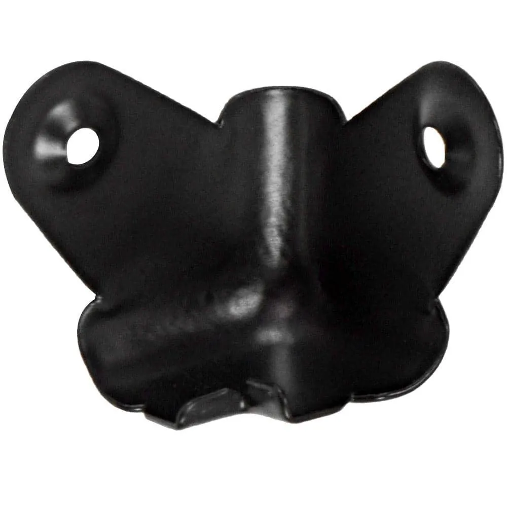 Universal Black Metal Corners for PA Speakers and Subwoofer Cabinets - 8 Pack
