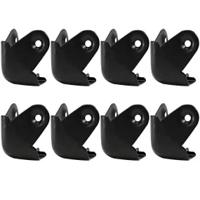 Universal Black Metal Corners for PA Speakers and Subwoofer Cabinets - 8 Pack