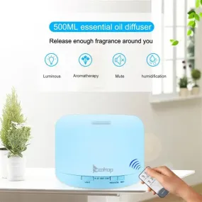US Plug 500ML Color Cycling Aroma Diffuser with Remote Controller
