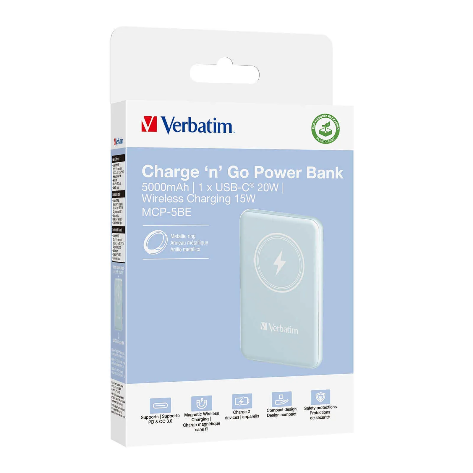 Verbatim 5000mAh Magnetic Wireless Power Bank (MCP-5)