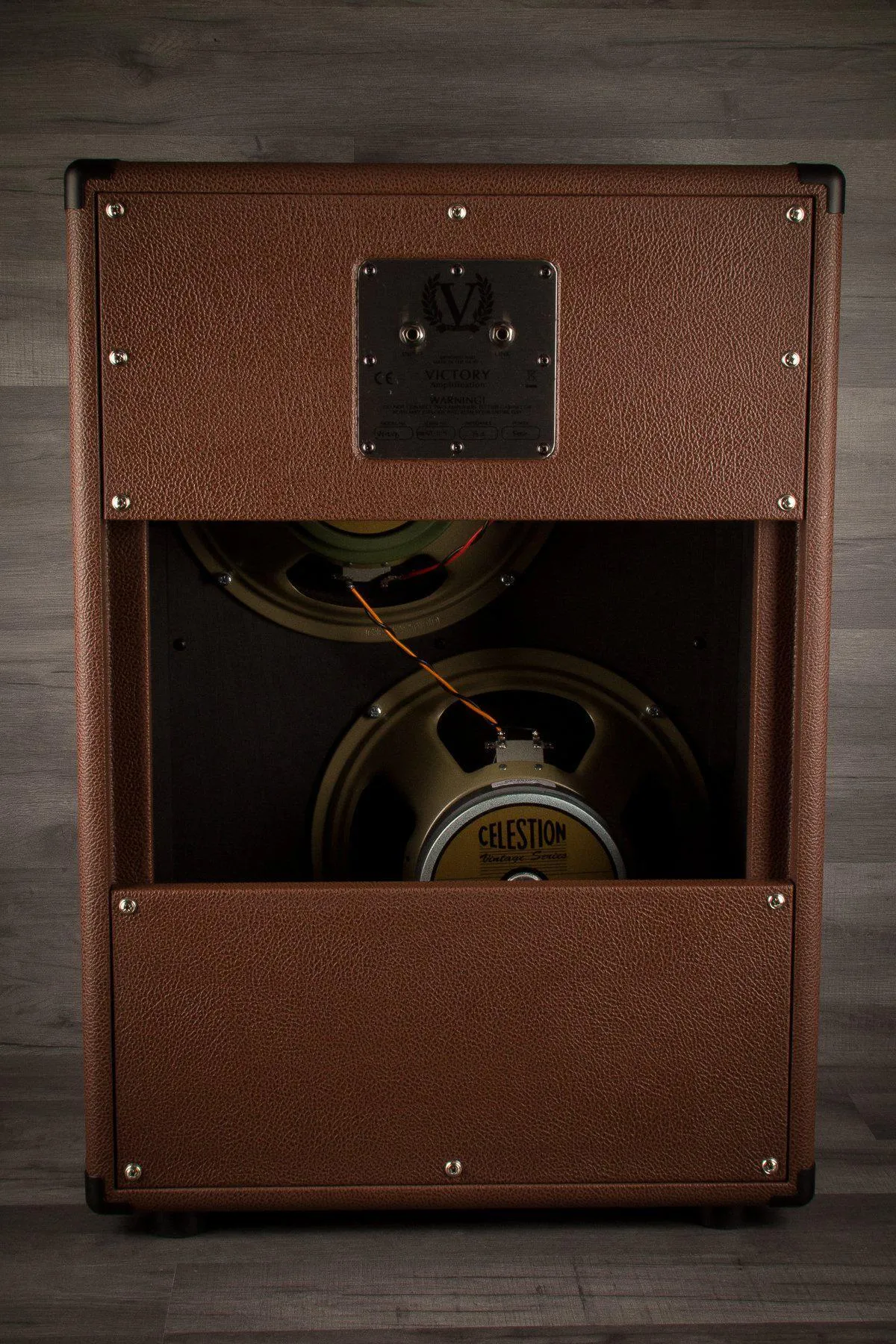 Victory Guitar Amplifier - V212-VB Vertical 2x12" Open Back Cab (Brown)