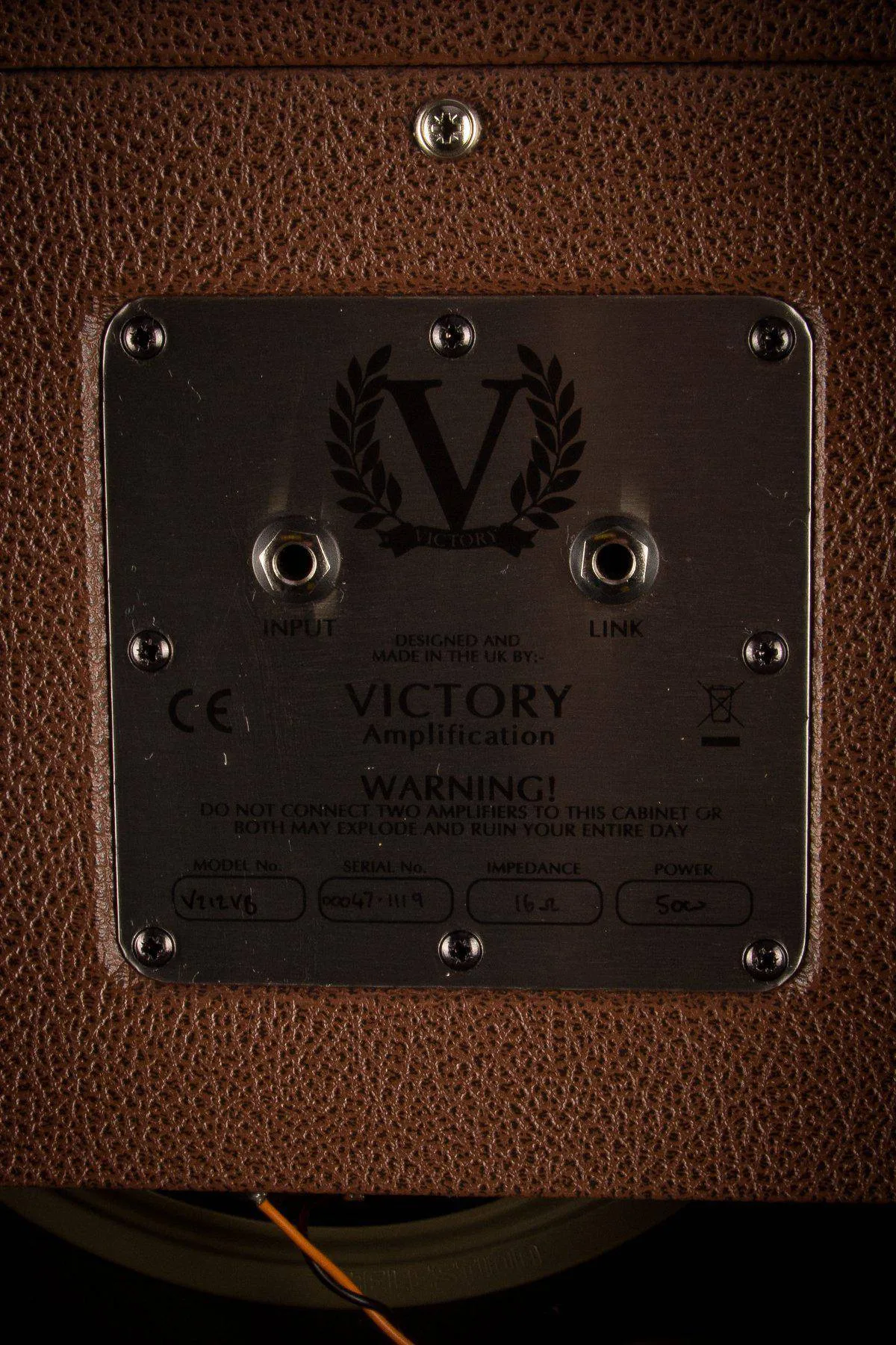Victory Guitar Amplifier - V212-VB Vertical 2x12" Open Back Cab (Brown)