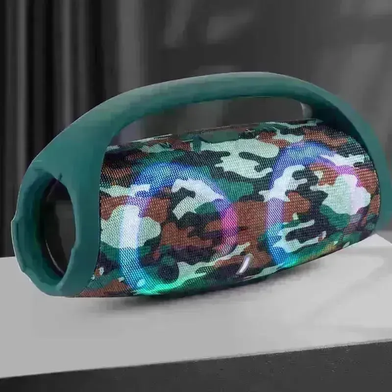 War Drum Three-generation Bluetooth Speaker With RGB Colored Lights Outdoor Portable Waterproof