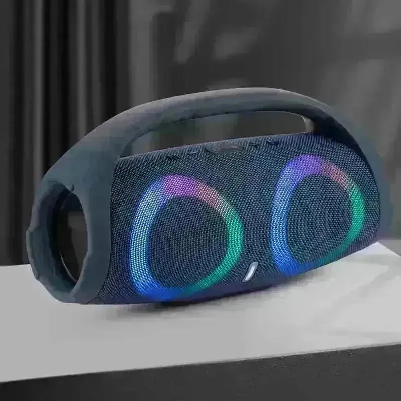 War Drum Three-generation Bluetooth Speaker With RGB Colored Lights Outdoor Portable Waterproof