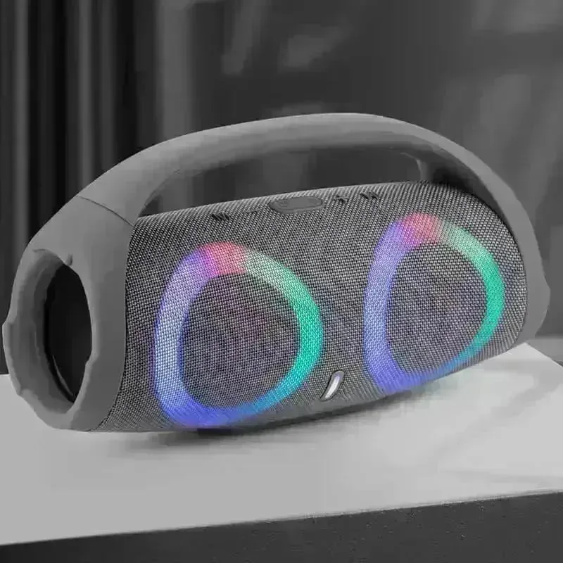 War Drum Three-generation Bluetooth Speaker With RGB Colored Lights Outdoor Portable Waterproof