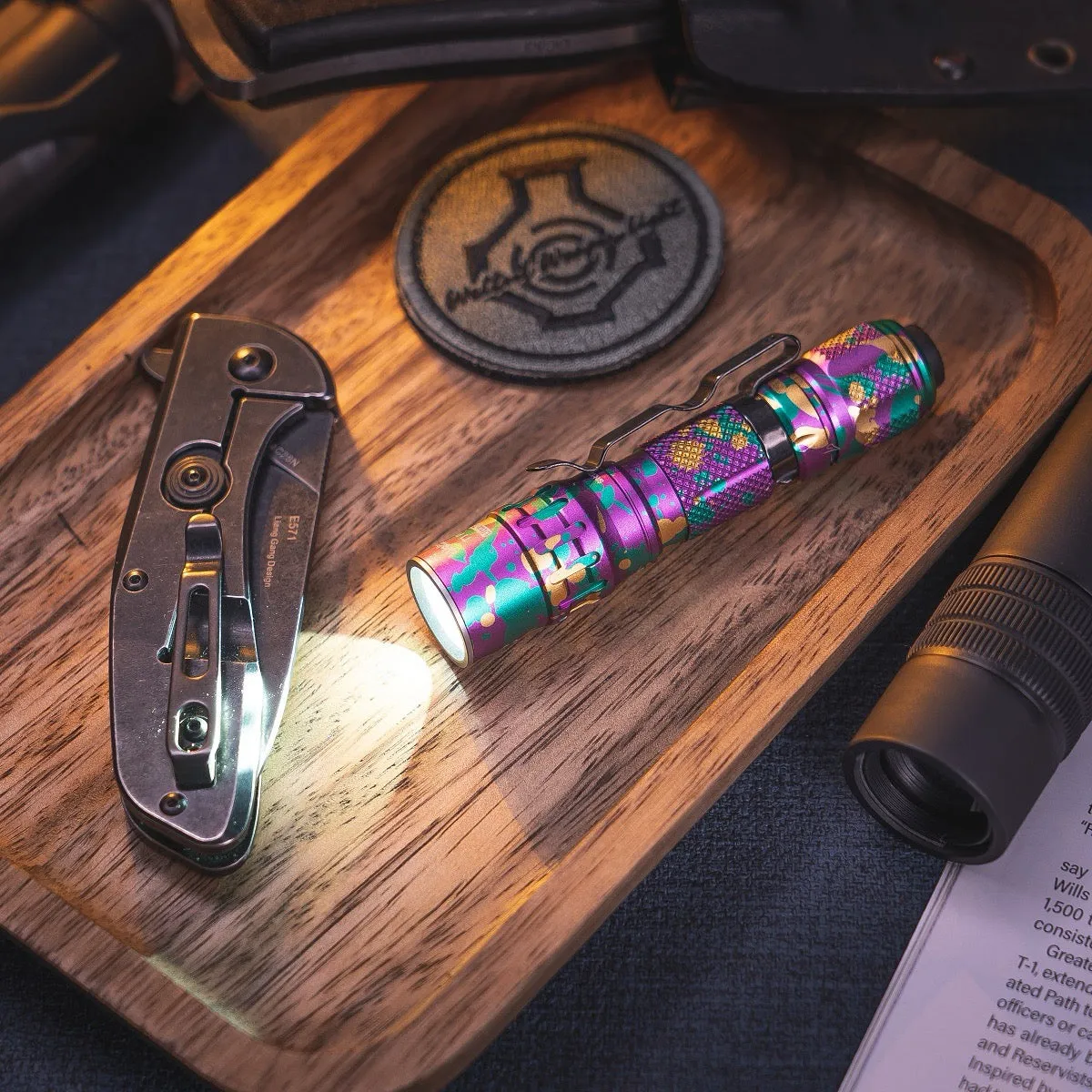 Weltool T1 Pro V2 Colorful 550 Lumen Everyday Carry Flashlight 1 * 14500 USB-C Rechargeable Battery Included