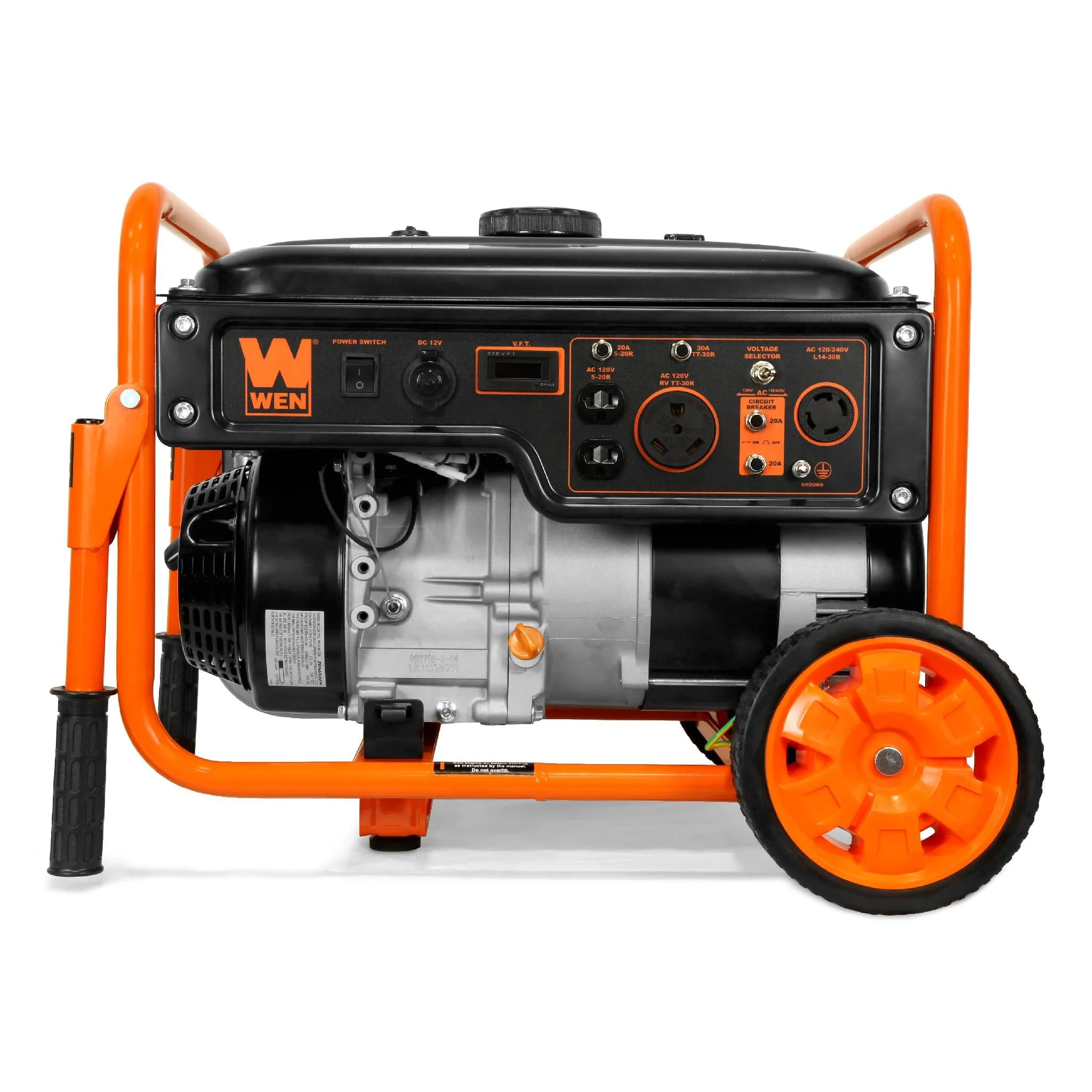 WEN 56500 5000-Watt RV-Ready 120V/240V Portable Generator with Wheel Kit