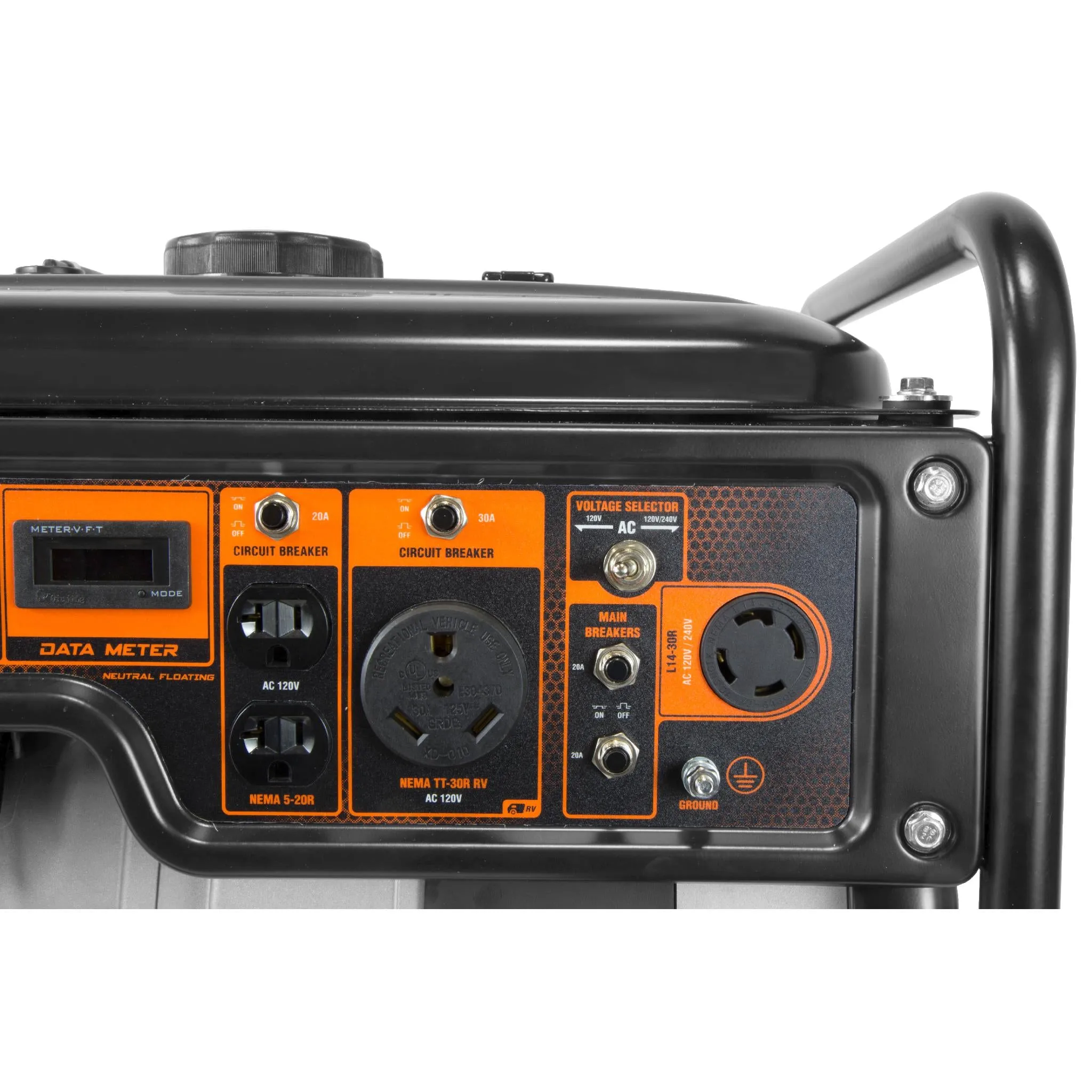 WEN GN6000 6000-Watt RV-Ready Portable Generator with Wheel Kit, CARB Compliant