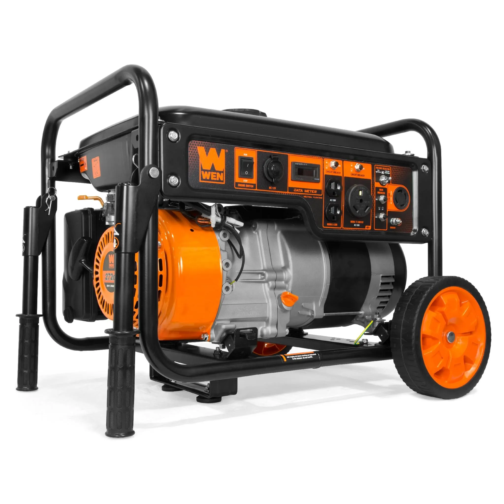 WEN GN6000 6000-Watt RV-Ready Portable Generator with Wheel Kit, CARB Compliant