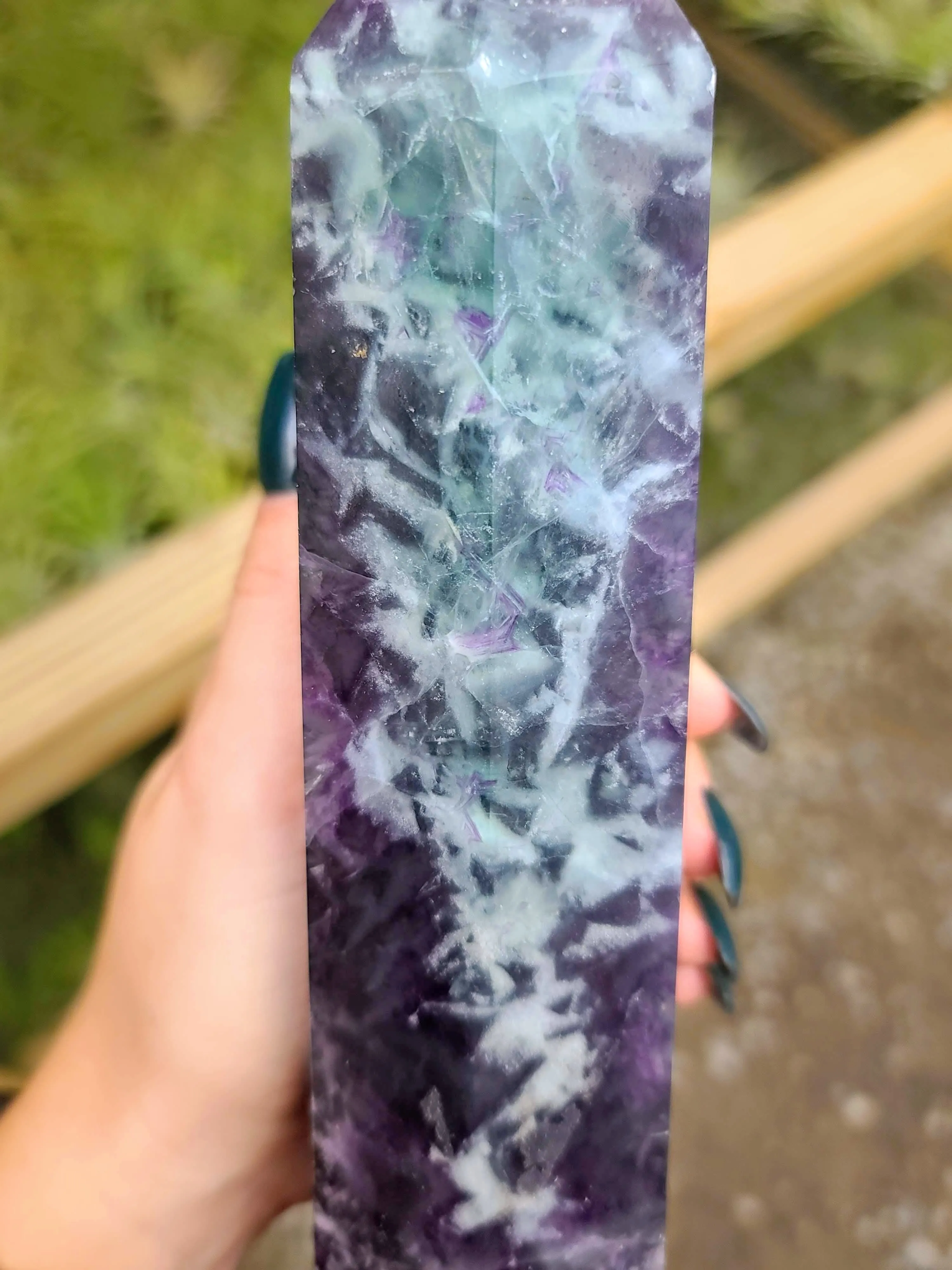 WYSIWYG- Purple Fluorite Tower